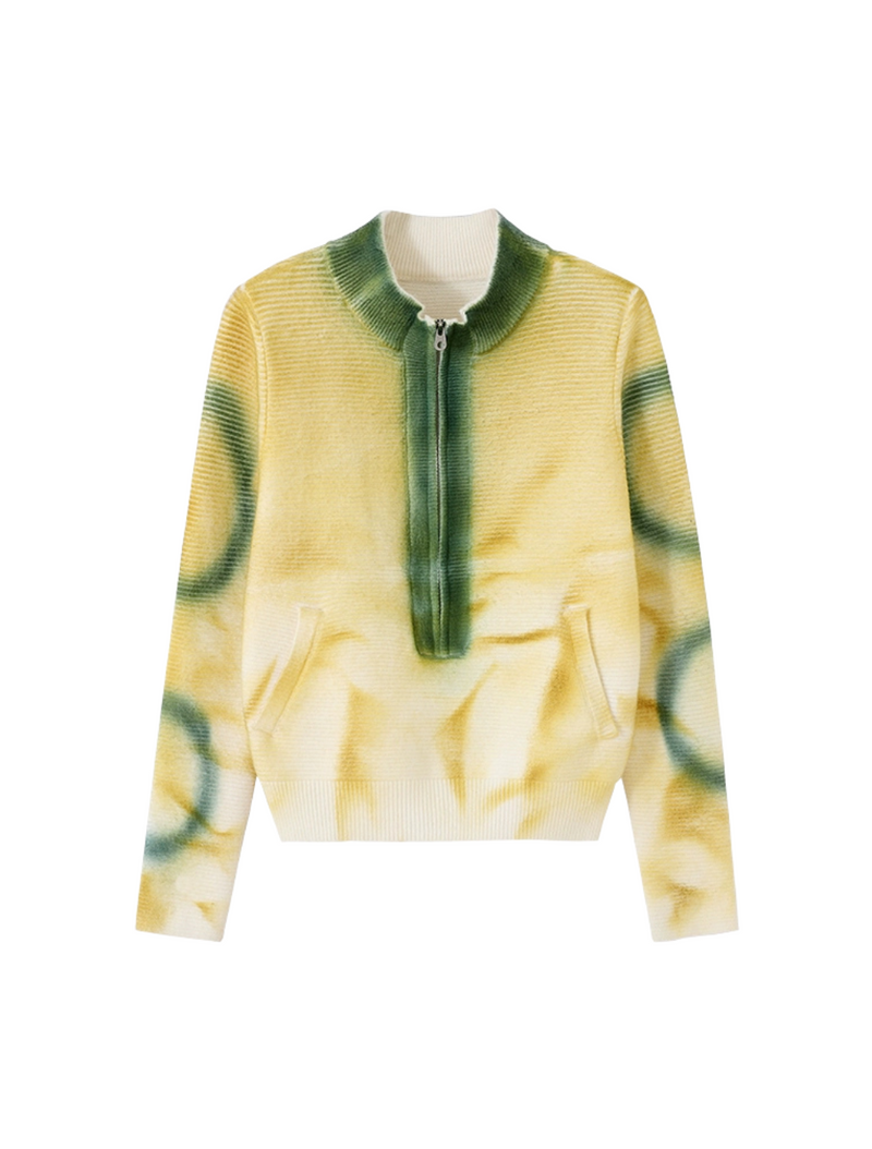 Half-Zip Fade Sweater