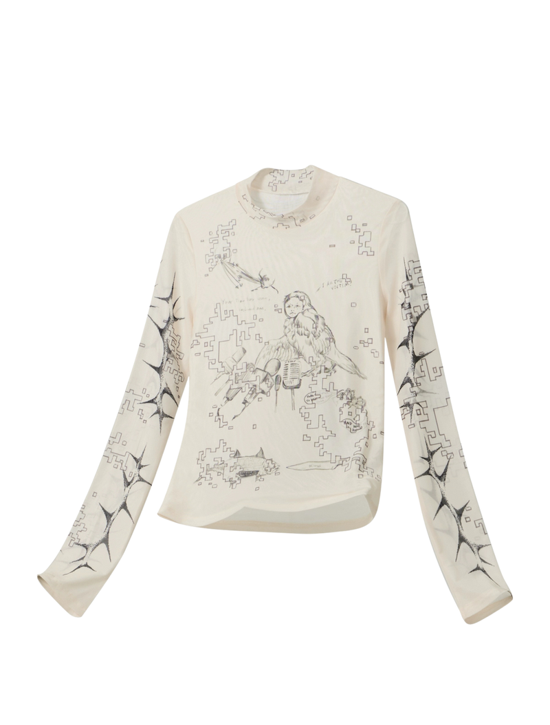 Violence Mesh Long-Sleeve Tee