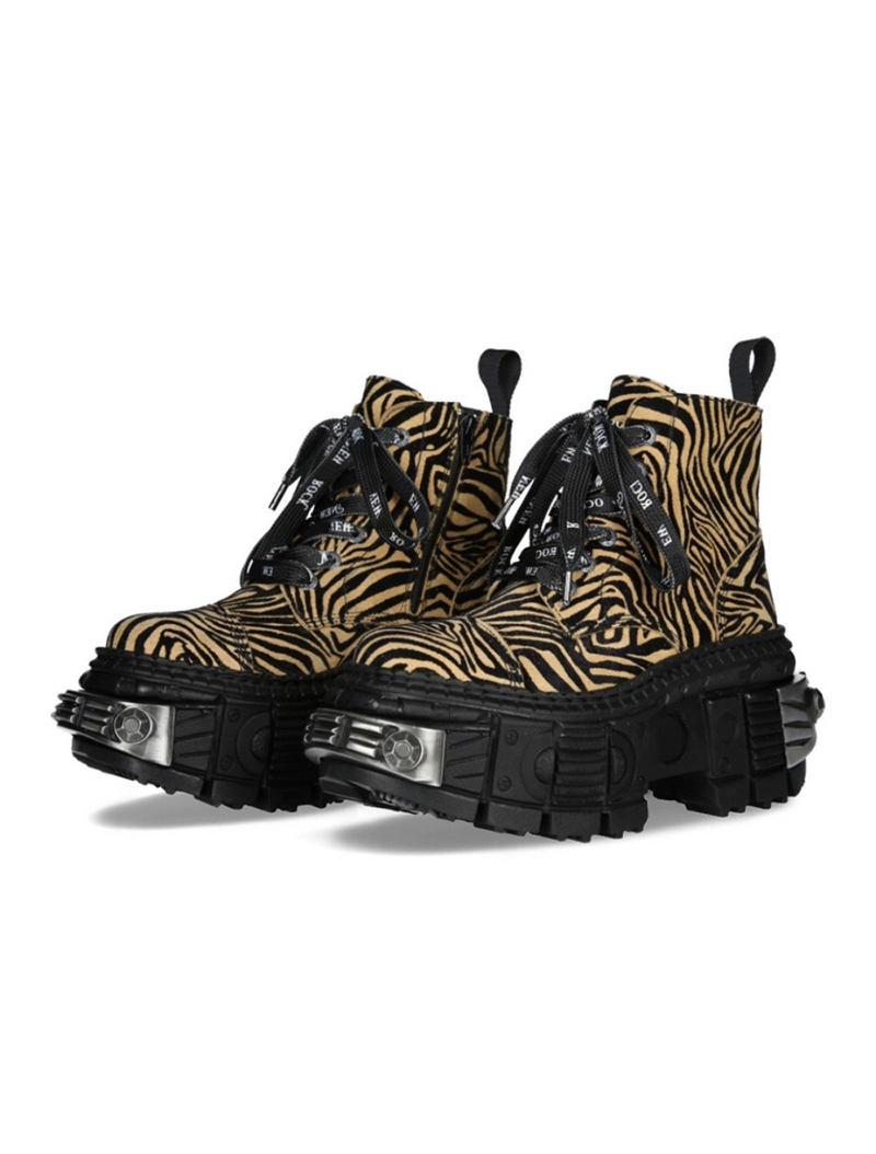 Leopard Platform Boots