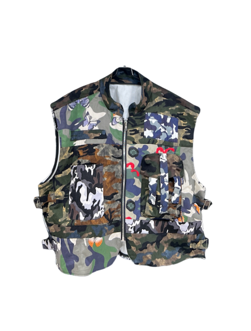 Camouflage Multi-Pocket Vest