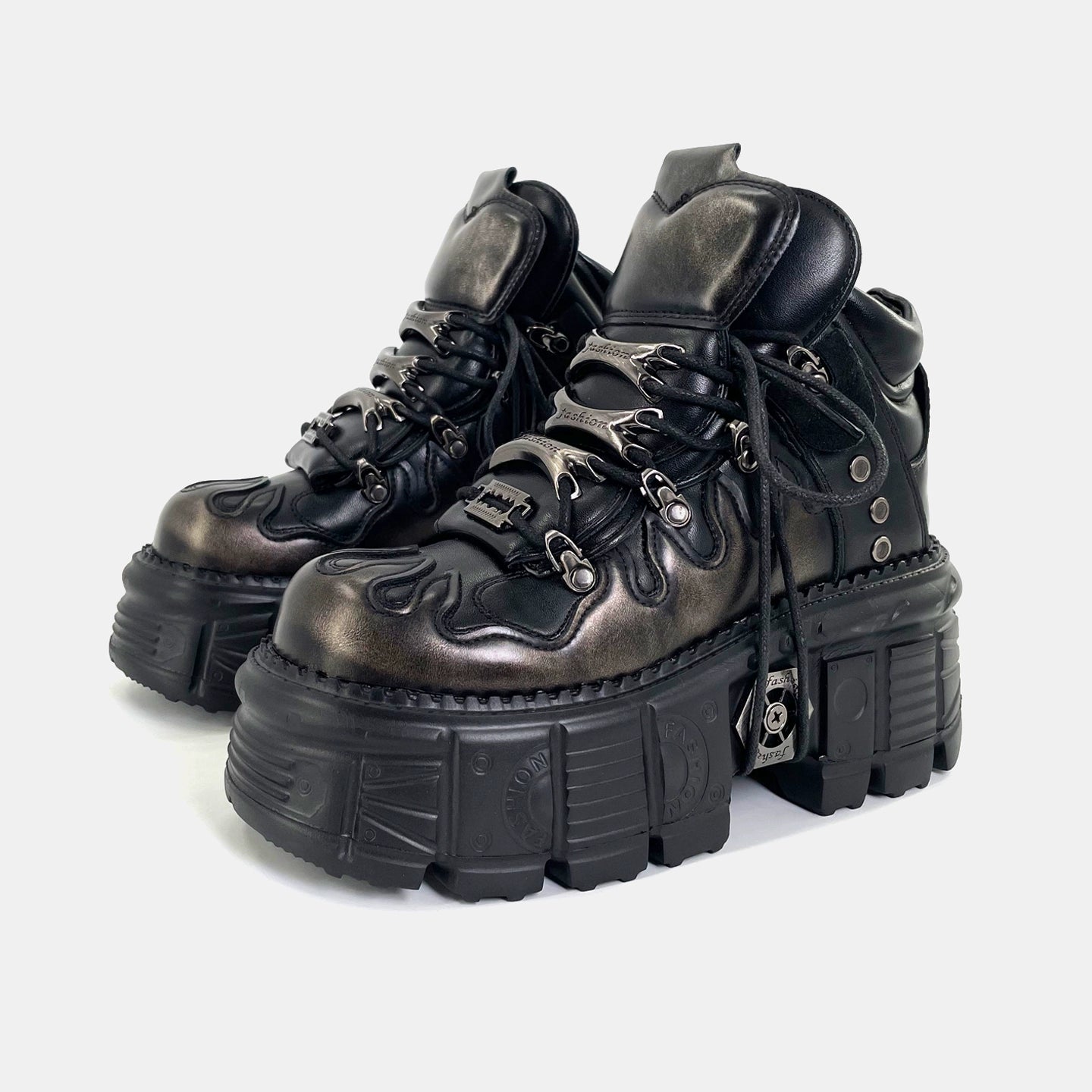 Metalpunk High-Top Platform Boots