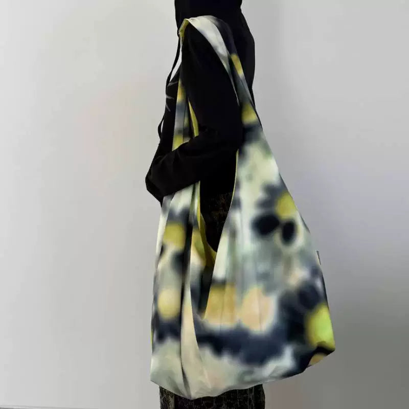 Daisy Print Crossbody Tote Bag