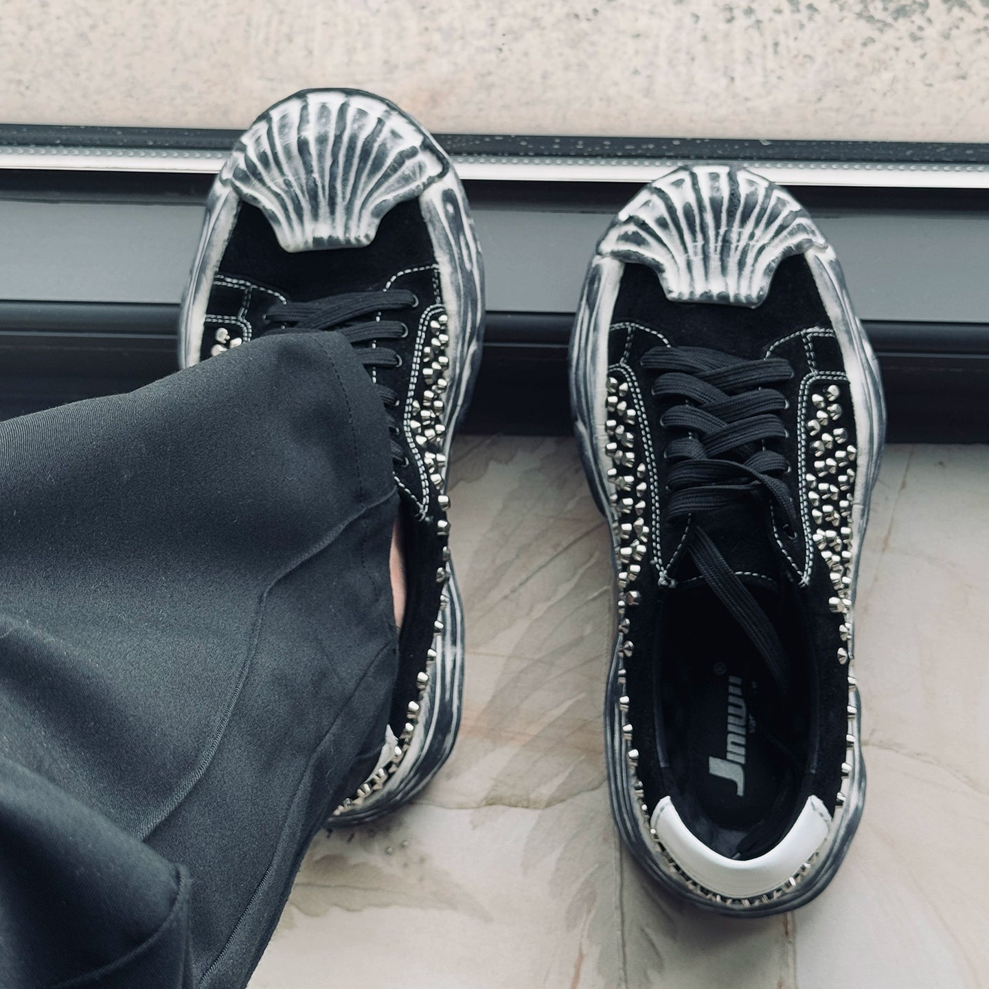 Rivet Shell-Head Sneakers