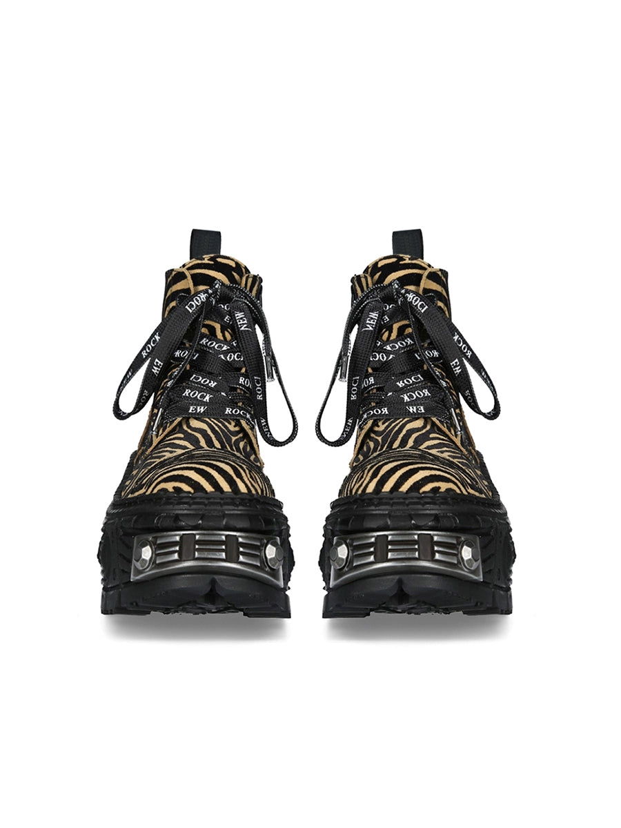 Leopard Platform Boots