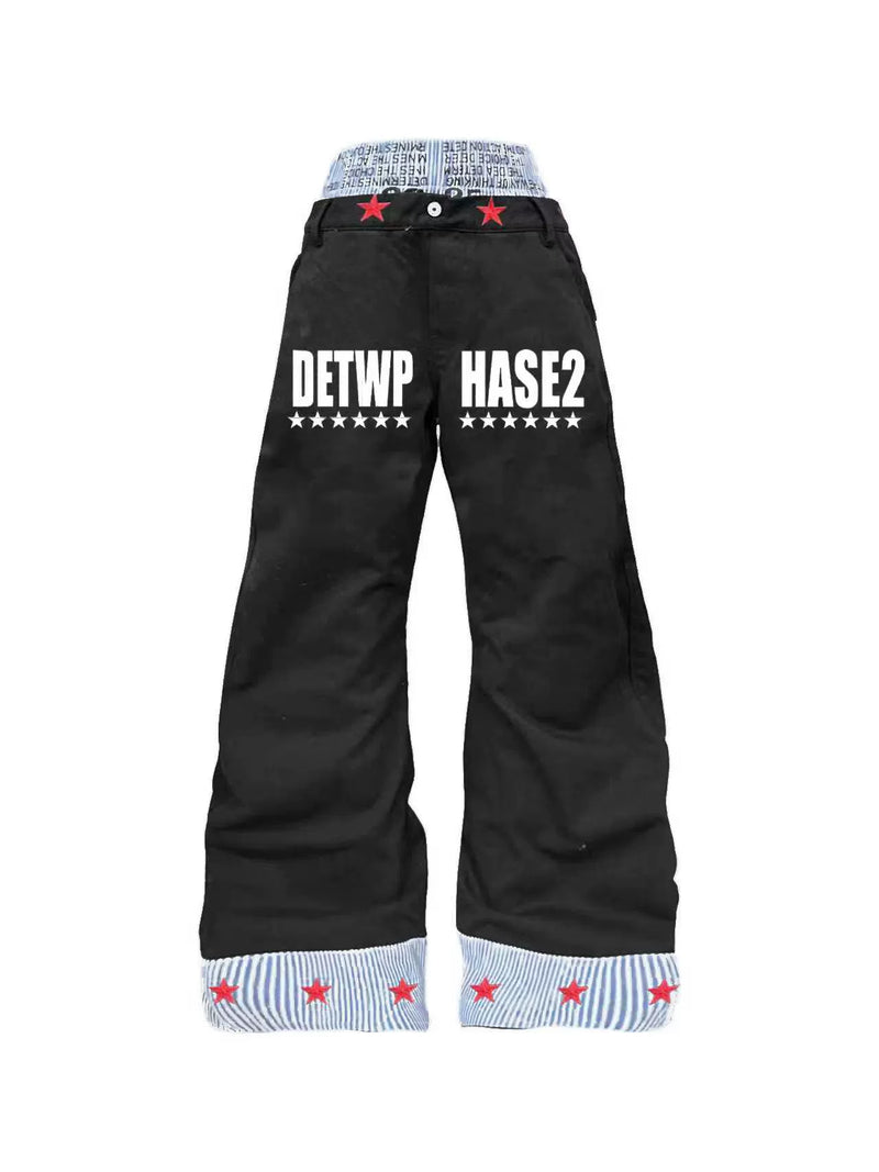 Red Star Double-Waist Jeans