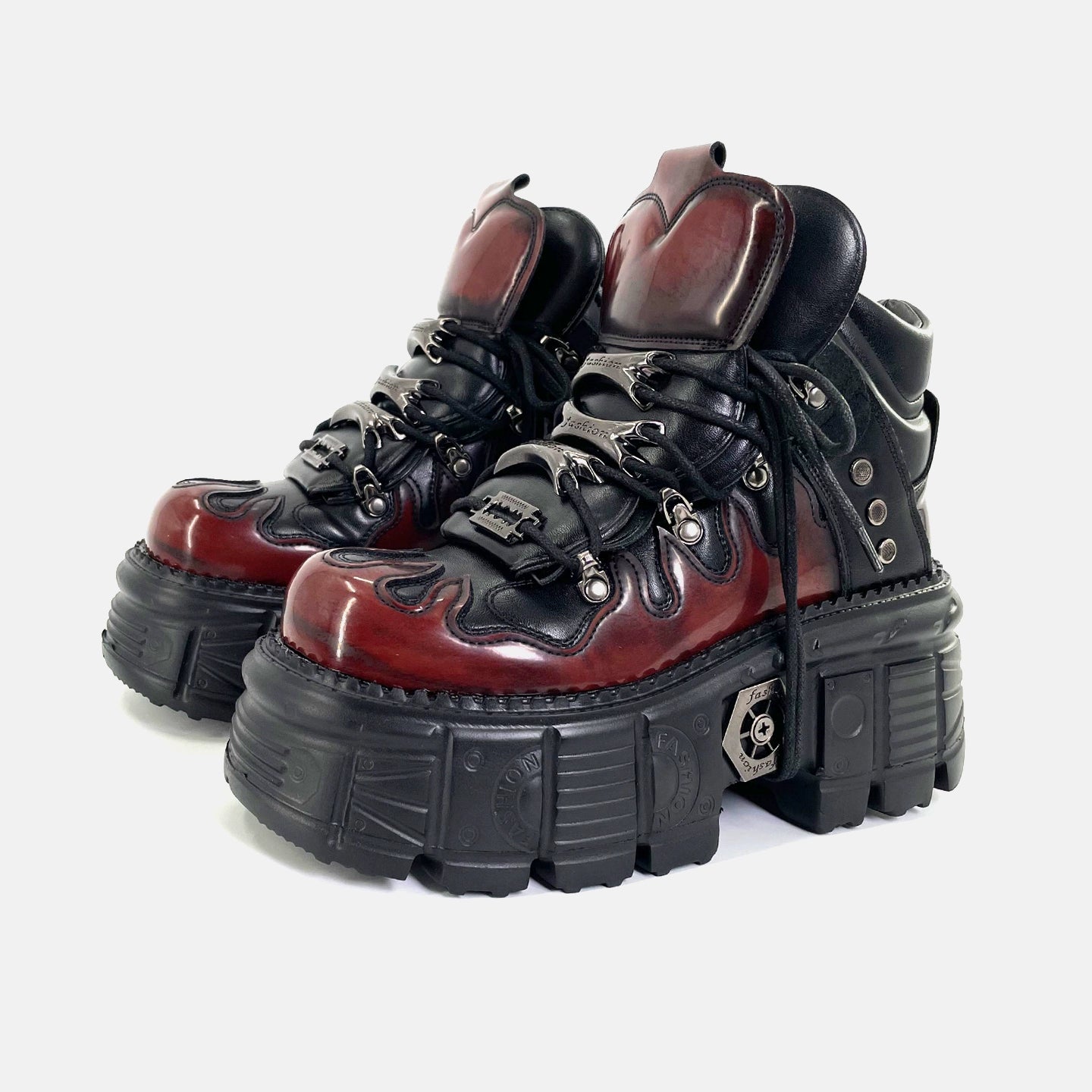 Metalpunk High-Top Platform Boots