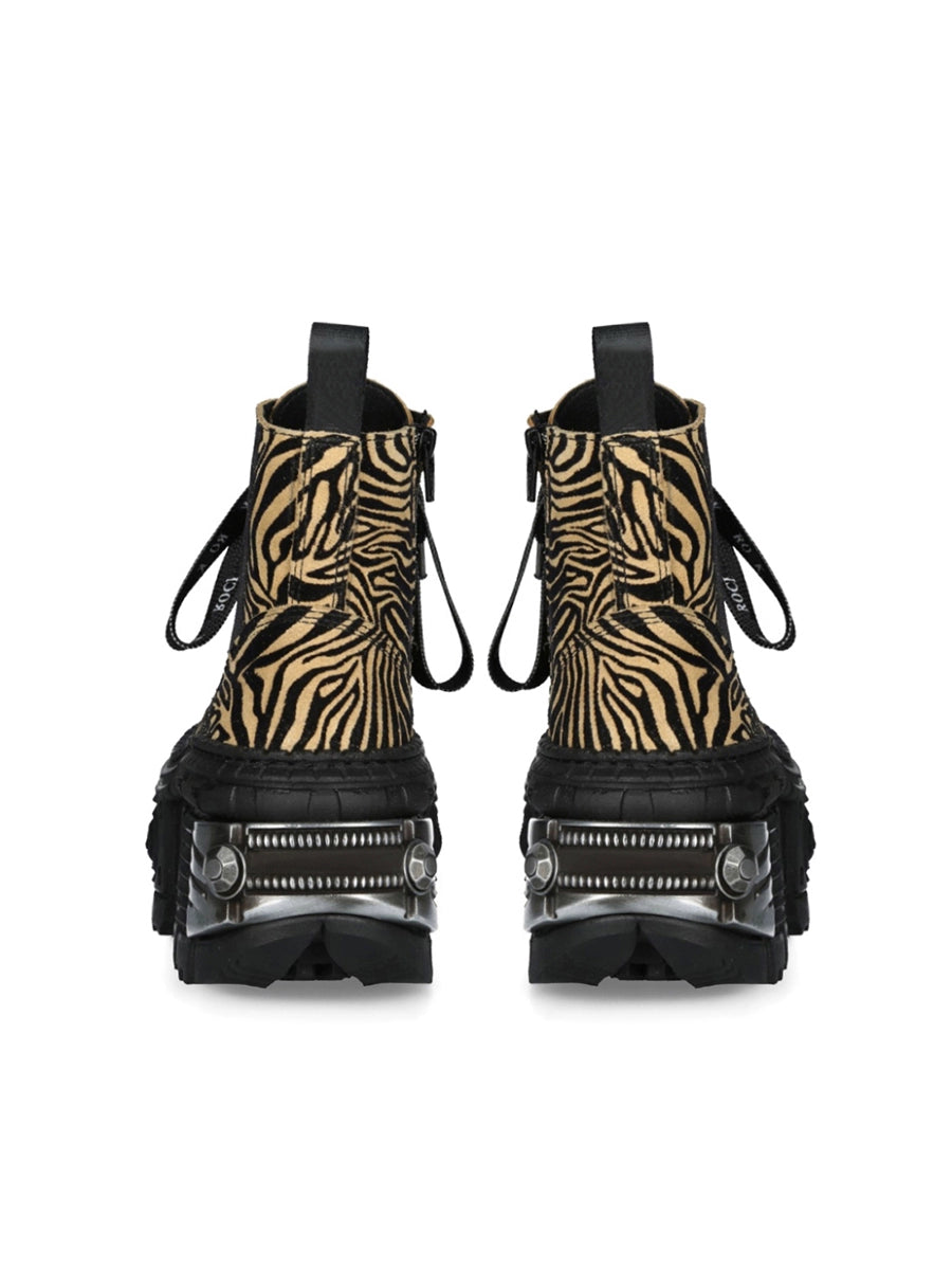 Leopard Platform Boots