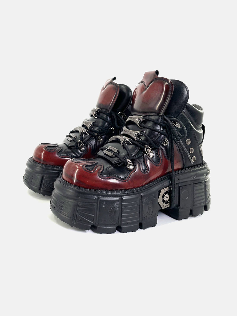 Metalpunk High-Top Platform Boots