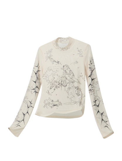 Violence Mesh Long-Sleeve Tee