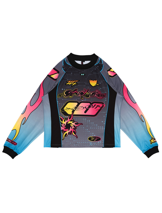 Oversized Digital Logo Jersey