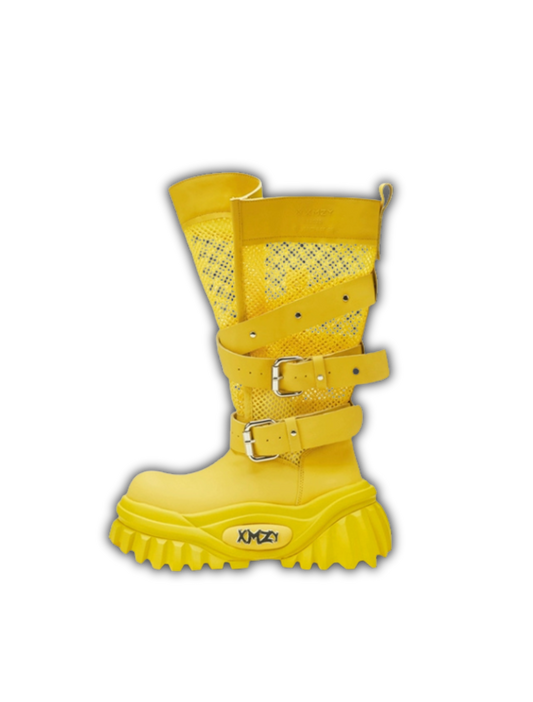 Cut-Out Platform High Boots