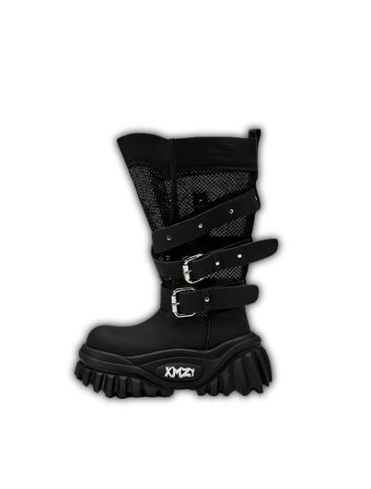 Cut-Out Platform High Boots