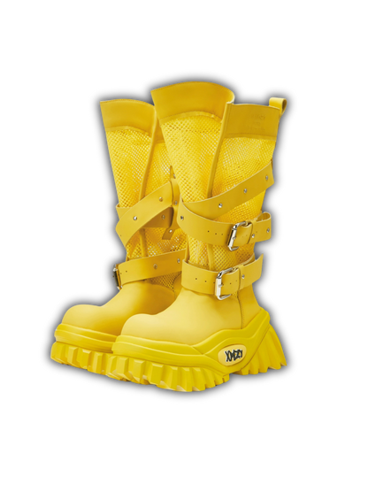 Cut-Out Platform High Boots