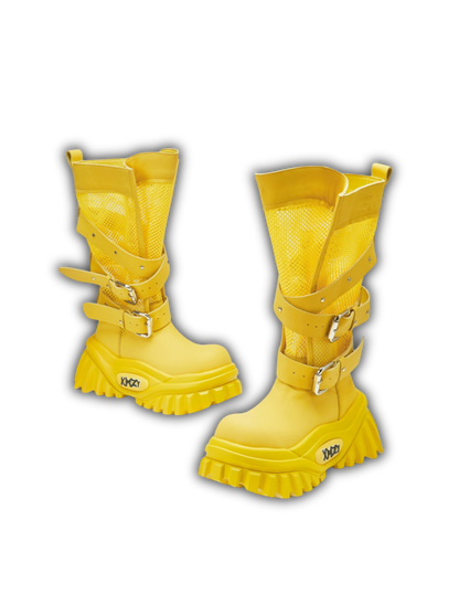 Cut-Out Platform High Boots