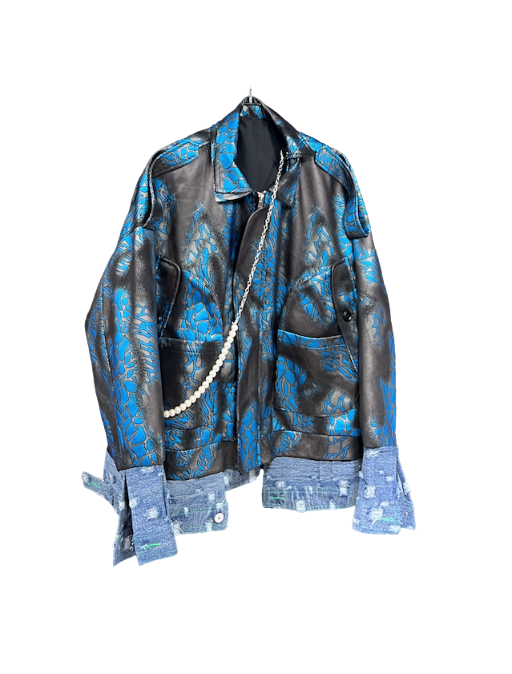 Oversized Printed Jacket