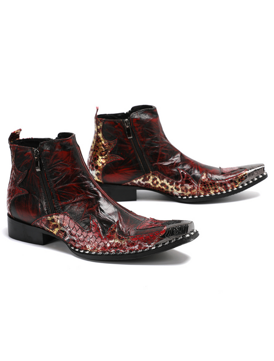 Black Cowhide Business leather Men