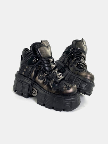 Metalpunk High-Top Platform Boots
