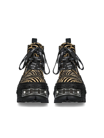 Leopard Platform Boots