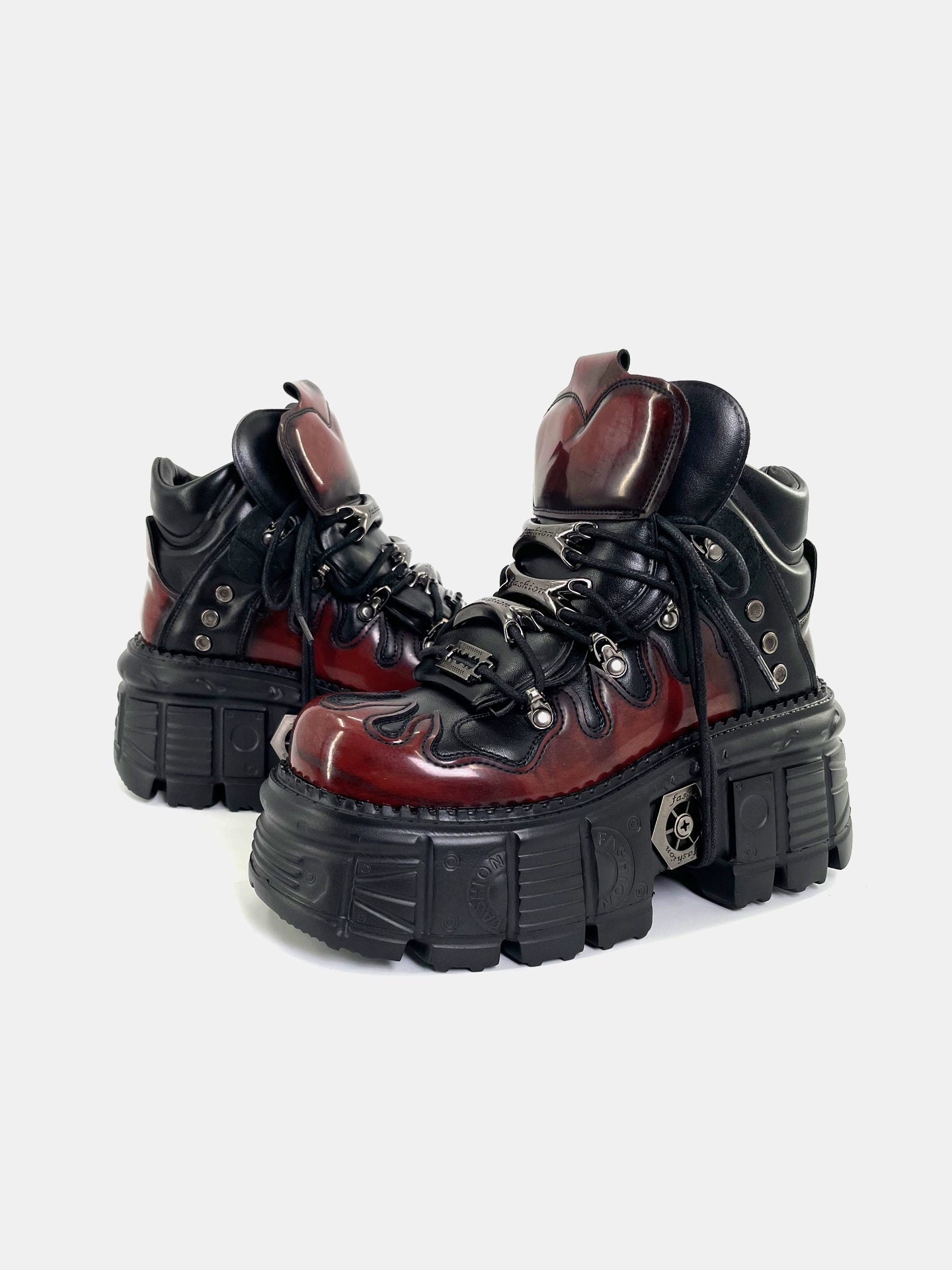 Metalpunk High-Top Platform Boots