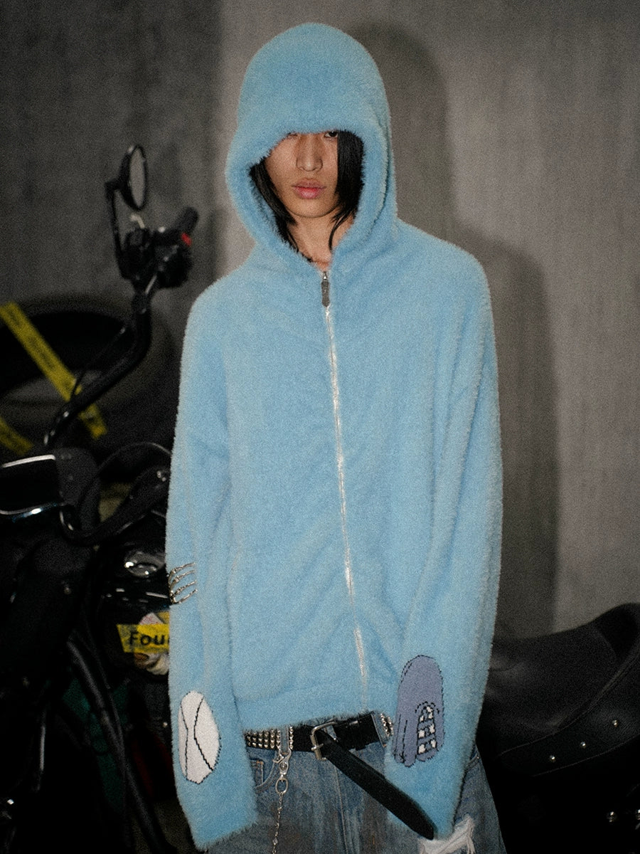 Cartoon Embroidery Hoodie Sweater